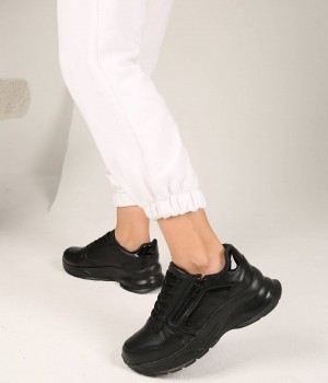 Beaton Bağcıklı Fermuarlı Kadın Spor Ayakkabı