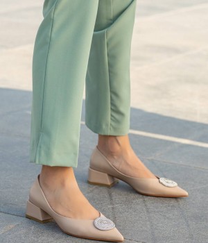 Sandre Taşlı Kadın Topuklu Ayakkabı